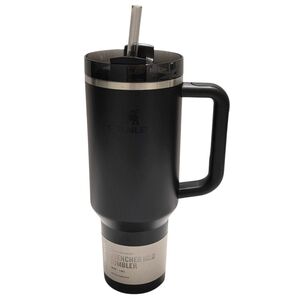 Stanley The Flowstate Quencher H2.0 Tumbler 40oz Black Coffee Cup Travel Mug